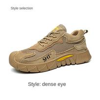 Men's Labor Insurance Shoes, Breathable Steel Baotou, Anti-smashing and Anti-piercing, Labor Insurance Shoes, Non-slip Work Shoes 36