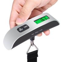 Nešiojami svarstyklių skaitmeniniai LCD ekranai 110 svarų / 50 kg elektroninis bagažo pakabinamas lagaminas Kelionės sveria bagažo krepšio svorio balansavimo įrankis gray
