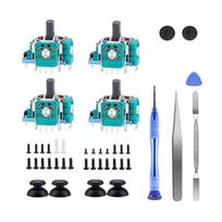 3D Analog Thumb Cap Joystick Compatible For Playstation5 Controller Analog Stick Repair Screwdriver Tool Kit Accessories