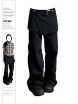 Women Black Gothic Baggy Pants Vintage Y2k Streetwear Oversize Pants Harajuku 90s Aesthetic Wide Leg Emo Trousers 2000s Clothes S juoda