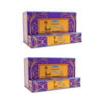 Satya Nag Champa natūralios levandų smilkalų lazdelės Agarbatti 1+1Combo(180 GM + 180 GM ) Dėžutė | 12 pakuočių po 15 gramų dėžutėje | Eksporto kokybė purple