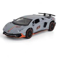 1/32 Lamborghini Aventador LP780-4 Alloy Sports Car Model Diecast Metal Toy Vehicles Car Model High Simulation Sound and Light Kids Toy Gift pilka