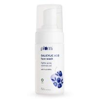Plum 1% Encapsulated Salicylic Acid Foaming Face Wash|All Skin Types|Creamy Face Cleanser For Women&Men|100% Vegan|110 Ml white