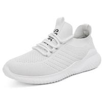 BKQU  Women Men Tennis Shoes  New Brand Breathable Sports Shoes High Quality Men Footwear Trainers Sneakers 36 white