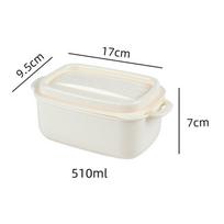 PP Material Microwave Donkey Heating Lunch Box 150ml 310ml 510ml Suitable for Home Food, Snack Storage, Outdoor Gatherings 150ml&One layer white