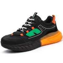 Labor Insurance Shoes Men's Anti-smashing and Anti-piercing Steel Head Shoes Breathable, Wear-resistant Construction Site Work Safety Shoes 36