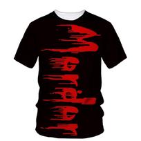 Horror Hip Hop Blood Print 3D T-shirt Men Women O-Neck Fashion Short-sleeve Fashion Tshirt Hot Sale Casual Man clothing 6XL red