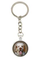 Clumber Spaniel - keychain with your photo, key decoration, bag pendant from Art-Dog brand sidabras