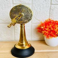 Laivo telegrafo žalvarinės valties telegrafo kolekcionuojamas dekoras, 17,78 cm stalviršio dekoras Home