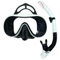 HB Diving mask Snorkeling kit Adult silicone skirt anti-fog goggles Swimming gear black