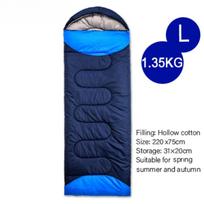 Camping Sleeping Bag Ultralight Waterproof  4 Season Warm Envelope Backpacking Sleeping Bags for Outdoor Traveling Hiking blue