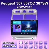 2 DIN Android Car Radio For Peugeot 307 307CC 307SW 2002-2013 Multimedia Player Head Unit Stereo GPS Navigation WIFI 1+16GB 1+16GB