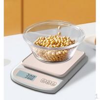 Digital Kitchen Scale Food Meat Meal Measuring Weighing Platform Gram Weight pink beige