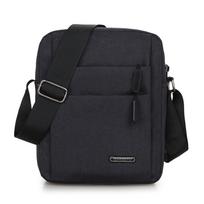 Canvas Messenger Bag nešiojamojo kompiuterio krepšys vyrams, moterims, skirtas mokykliniam darbui Kelionėms One Size juoda