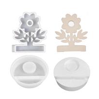 Horse Shape Candle Holder Molds with Base Flower Tealight Holder Molds Animal Resin Molds for DIY Craft Home Decorations A gray