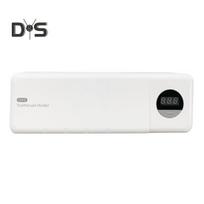 UV dantų šepetėlio dezinfekavimo skystųjų kristalų ekranas su 4 lizdais USB įkraunamas sieninis dantų šepetėlio laikiklis su šildymo turbo ventiliatoriumi akumuliatoriniu dantų šepetėlio valikliu balta