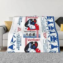 White Rabbit Candy Throw Blanket Vintage fluffy Sleeping Bag Blankets 30x40in