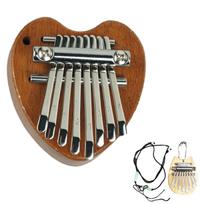 Thumb Piano, 8 Key Kalimba Finger Piano, Portable Kalimba Musical Thumb Piano With Lanyards, Thanksgiving Christmas Gifts For Family One Size beige