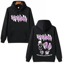 Junior H Sad Boyz Hoodie Harajuku Hip Hop Pullover Tops Sweatshirt Music Fans Gift S black
