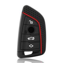 Silikoninis nuotolinio valdymo automobilio rakto dėklas raktų pakabukas raktų dėklas BMW X1 X3 X4 X5 X6 1 2 3 5 7 serijoms G20 G02 G05 G31 G23 F34 F15 F40 IX3 juoda