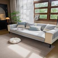 Keturis sezonus universalus veliūrinis tikslinio žakardo sofos užvalkalas modernus paprastas dygsniavimas neslystantis sofos užvalkalas rankšluostis 70x70cm 1pc gray