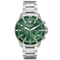 Emporio Armani AR11500 Diver Chronograph Men's Watch sidabras