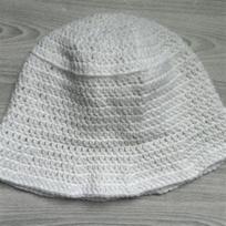 Purely hand-knitted funny wig props, headgear, party hat adult 56-59cm gray