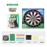 Dvipusis golfo žaidimų kilimėlis su taikinio kamuoliuku – pramogos vaikams viduje ir lauke Golf Game Blanket Bag black