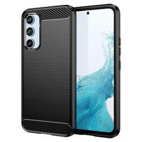 Skirta Samsung Galaxy A54 5G Minkštas matinio paviršiaus dėklas Prabangus silikoninis dangtelis samsung a54 5g Minkšti anglies pluošto dėklai Coque Fundas For Galaxy A54 5G raudona