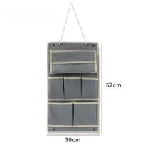 New College Dormitory Bedside Storage Hanging Bag Wall Mounted Folding Storage Artifact At The Head of The Bed pilka