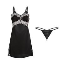 Women Sexy Lingerie Briefs Set Erotic Satin Lace Backless Nightgown Porn Suspender Lingerie Sex Costumes one size