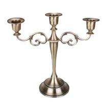 Metalinė 3/5 rankų žvakių šventinė vestuvinė žvakidė, romantiška vakarienė 3-Head
