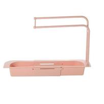 Durable PP Telescopic Sink Cleaning Cloth Drain Rack Holder Kitchen Supplies balta