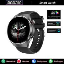 SACOSDING Smart Watch Men's Bluetooth Call Sports Heart Rate AMOLED Screen IP68 Waterproof Fitness Tracker