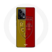 Coque Maniacase pour Xiaomi Redmi Note 12 Pro 5G RCL LENS Logo fond jaune et rouge geltona