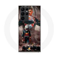 Maniacase dėklas Samsung Galaxy S22 Ultra verstappen žaibas Formulė 1 F1 šalmas