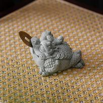 Golden Toad Silicone Mold Cement Mold Animal Decoration Lucky Toad Plaster Mold Tea Set Decoration Concrete Craft Mold gray