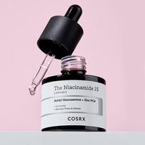 COSRX The Niacinamide 15 Serum 20ml, Exfoliating, Acne-prone skin, Korean Cosmetics, Kbeauty, sample black