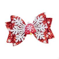 Christmas Bow Barrette for Special Events And Celebrations Style A white