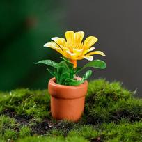 5 Pcs Mini Plant Model Tiny Bonsai Decor Artificial Potted Small House Miniature Plants Resin Home Desktop Ornaments