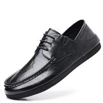 Fashion 2024 Spring Autumn New Designer Men's Shoes Fashion Korean Style Shallow Mouth Leather Loafers Men Business Shoes 38