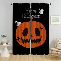 Blackout Curtain for Room 2 Panel Halloween Elegant Room Curtains Shades Partition Tulle for Bedroom Home Interior Curtains W50xH70cmx2pcs