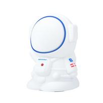 Astronautas Naktinė Lemputė Jutiklinis Jutiklis RGB LED Naktinė Lempa Įkraunama USB Laikmatis Miegamasis Silikoninė Stalinė Lempa balta