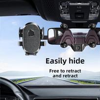 2022 Daugiafunkcis 360° Automobilio Galinio Vaizdo Veidrodėlis Telefono Laikiklis su AR Navigacija juoda