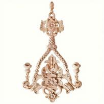 1pc Wood Applique Wooden Carved Applique Wood Carving Decal For Bed Door Cabinet Mirror Decoration(14*24cm/5.51*9.45in) šviesiai geltonos spalvos