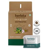 Herbea DESTRESSTEA | Shantam (Helps Relax Your Mind), 20 Tea Bags