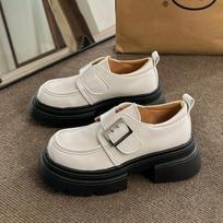 Fashion Patent Leather JK Uniform Lolita Shoes Women Thick Heels Platform Mary Janes Shoes Woman Sweet Lovely High Heeled Pumps 2024 4.5 black
