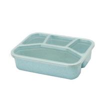 Separate lunch box Portable Bento Box Lunchbox Leakproof Food Container Microwave oven Dinnerware for Students gray