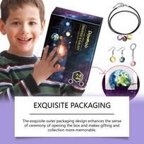 24 Days Advents Calendar With Planets Pendant Universe-Planet Collection Pendant Kit For Men Women CHINA black