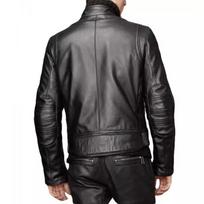 Black Biker Jacket Elegant Men's Jacket NEW 100% Genuine Real Lambskin Leather XS juoda